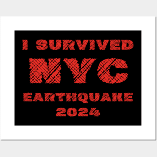 I Survived NYC Earthquake 2024 Posters and Art